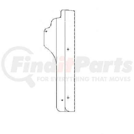 22-43731-003 by FREIGHTLINER - Truck Cab Side Extender