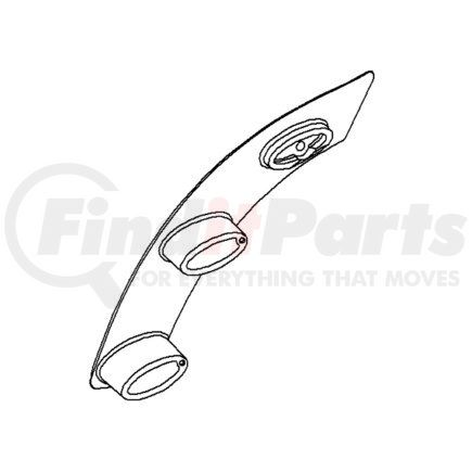 22-46242-003 by FREIGHTLINER - Sun Visor Bracket - Front Outer, Right Hand