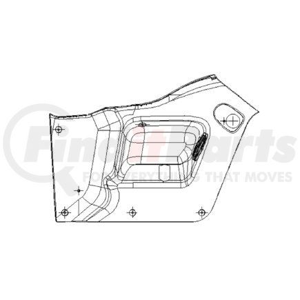 22-49286-002 by FREIGHTLINER - PANEL-DR,RH,R EL/L MN WI