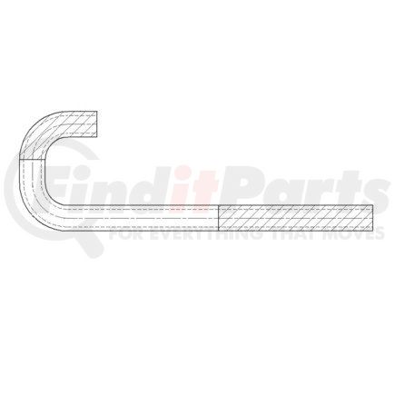 22-59132-001 by FREIGHTLINER - HVAC Heater Hose - 90 Deg