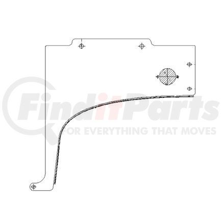 18-33435-001 by FREIGHTLINER - Fender Extension Panel