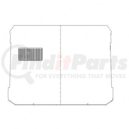 18-53755-024 by FREIGHTLINER - Floor Mat - Cab, 123, Daycab