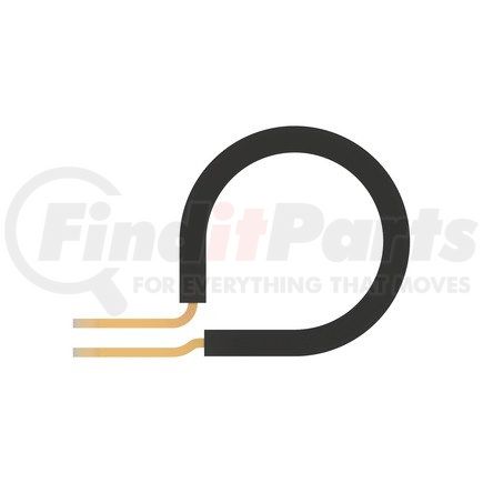 23-11357-010 by FREIGHTLINER - Multi-Purpose Clamp - Hose, Single, Cushion, 0.625 Diameter