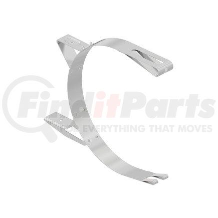 A03-38720-001 by FREIGHTLINER - Fuel Tank Strap - 25In, Diameter, Steps, Polished