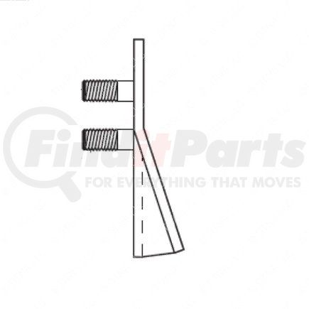 22-74181-000 by FREIGHTLINER - BRACKET-MUDFLAP,304SST,FLEET E