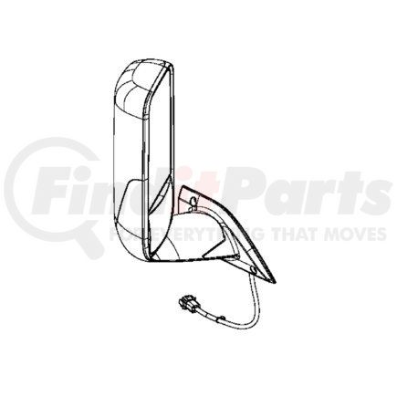 22-78606-511 by FREIGHTLINER - Door Mirror Gasket - Right Hand