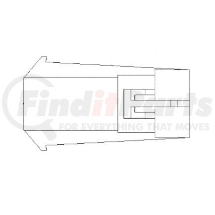 23-13142-416 by FREIGHTLINER - Receptacle - 4 Cavity, Mp150S, Pac15326423, Gray