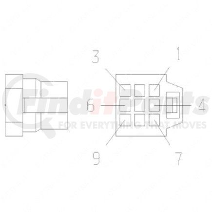 23-13149-903 by FREIGHTLINER - Electrical Connectors Kit - Dash Commodity, Cat, Day Cab