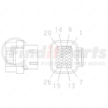 23-13151-028 by FREIGHTLINER - Electrical Connectors