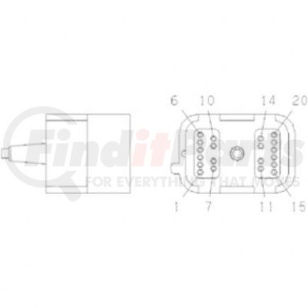 23-13153-051 by FREIGHTLINER - PLUG-20CA