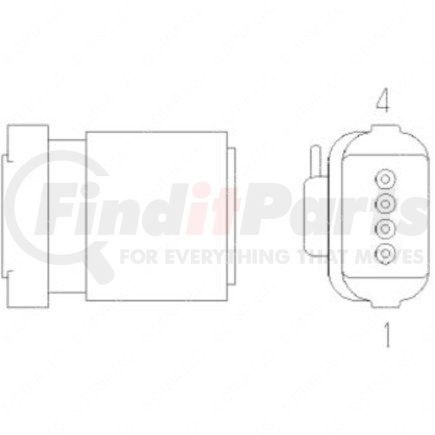 23-13153-424 by FREIGHTLINER - Plug - 4 Cavity, Apex2.8S, Fcif915600