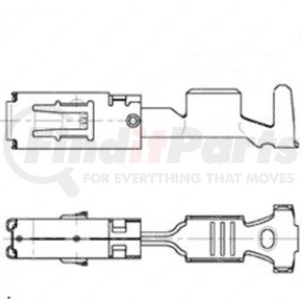 23-13209-261 by FREIGHTLINER - Electrical Cables Terminals - Female, Mcp2.8S, Silver-Plated, 1-2