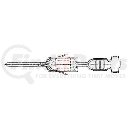 23-13209-271 by FREIGHTLINER - Electrical Cables Terminals - Male, Multiple Contact Point2.8Ks, 2(14)