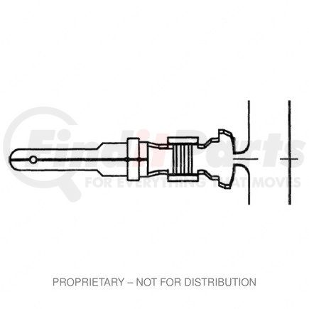 23-13210-034 by FREIGHTLINER - Electrical Cables Terminals - Male, S20, Gold Plated, 0.35 - 1