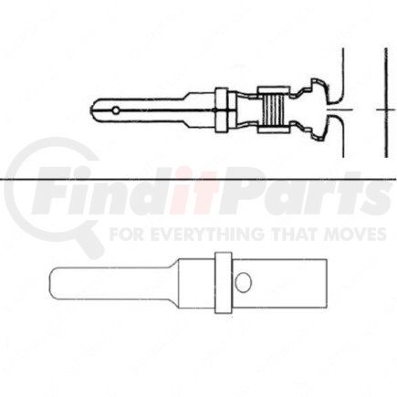 23-13210-110 by FREIGHTLINER - Electrical Cables Terminals - Male, S16, 0.8 - 1(18 - 16)