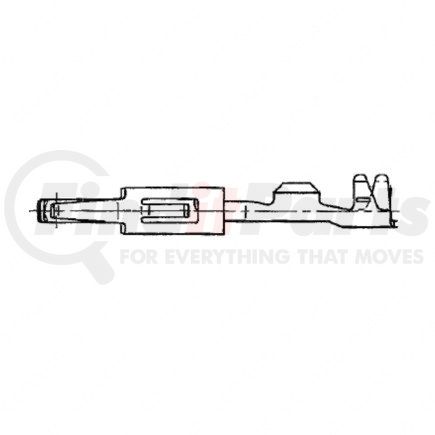 23-13211-122 by FREIGHTLINER - Electrical Cables Terminals - Female, DCS2 1.5, Chromium/Nickel Spring