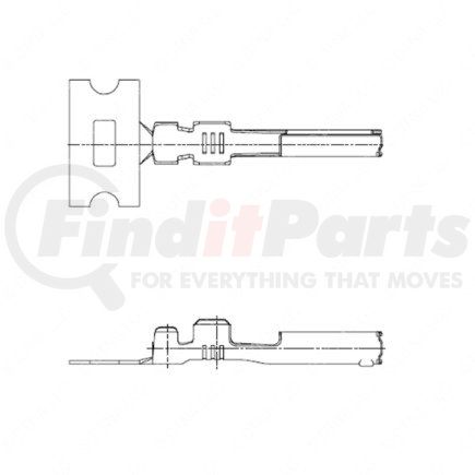 23-13211-583 by FREIGHTLINER - Electrical Cables Terminals - Female, Mx64, S - Pld, 0.5 - 0.75