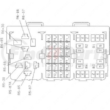 23-13305-004 by FREIGHTLINER - Plug - 53 Cavity, Pdmxd, Aflr63264, 001