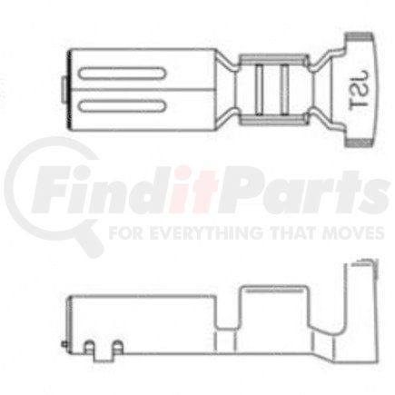 23-13661-980 by FREIGHTLINER - Electrical Cables Terminals - Female, Svf, 0.5-2(20-14)