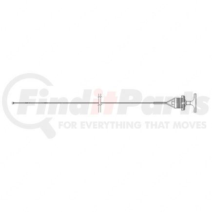A01-20252-016 by FREIGHTLINER - Engine Oil Dipstick - L10, Front Sump, Twist & Lock (T&B)