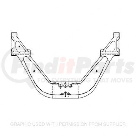 A01-23493-004 by FREIGHTLINER - Engine Support Bracket