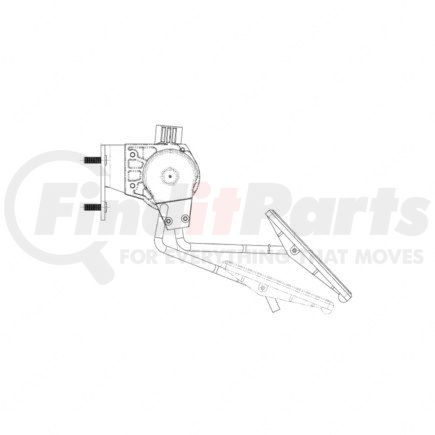 A01-25077-001 by FREIGHTLINER - PEDAL AY THROT LH