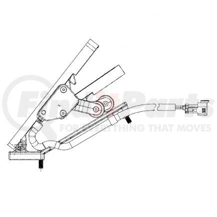 A01-26660-000 by FREIGHTLINER - Accelerator Pedal Assembly - 83 mm Pedal Length