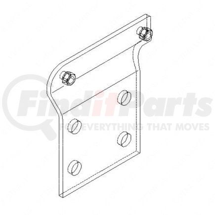 A01-28328-000 by FREIGHTLINER - Suspension Crossmember Bracket Assembly - Mounting, Fuel Fil