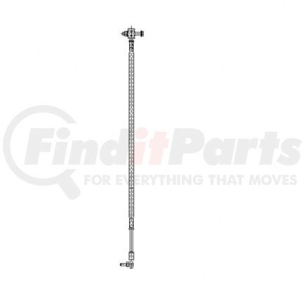 A02-12303-008 by FREIGHTLINER - Clutch Push Rod - Clutch Pedal to Intermediate LeverSteel, 3/8-24 UNF in. Thread Size