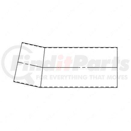 A03-24931-000 by FREIGHTLINER - Engine Air Intake Hose - Mitered, 5.50