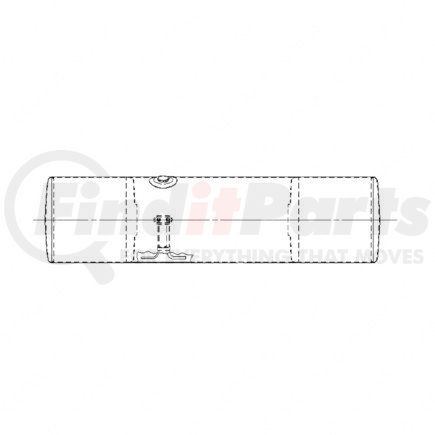 A03-26652-661 by FREIGHTLINER - Fuel Tank - 23 In, 150 Gal, Aluminum, Right Hand