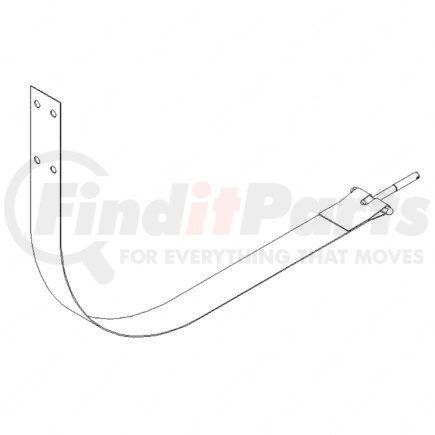 A03-28692-001 by FREIGHTLINER - Fuel Tank Strap - Stainless Steel