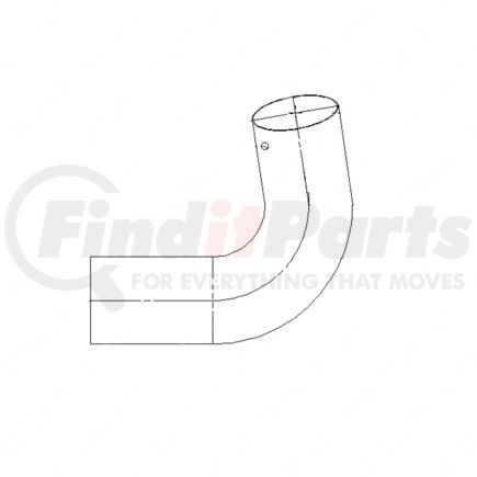 A04-15243-001 by FREIGHTLINER - Exhaust Pipe