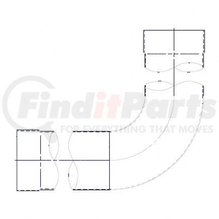 A04-15281-071 by FREIGHTLINER - PIPE-5 IDX90DEG