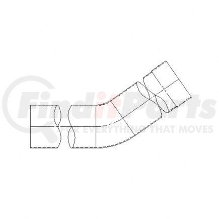 A04-15562-043 by FREIGHTLINER - Exhaust Pipe