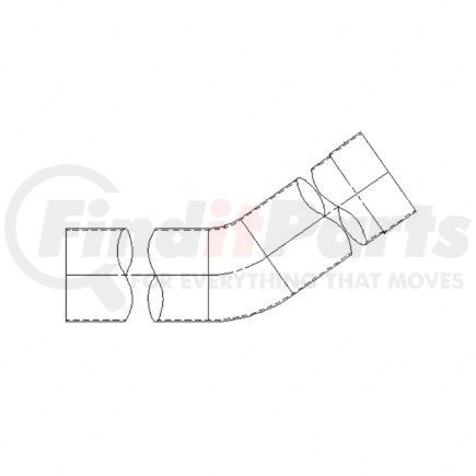 A04-15562-043 by FREIGHTLINER - PIPE 5 IN.ID-OD35DEG