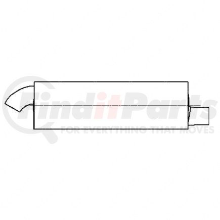 A04-16704-001 by FREIGHTLINER - Exhaust Muffler