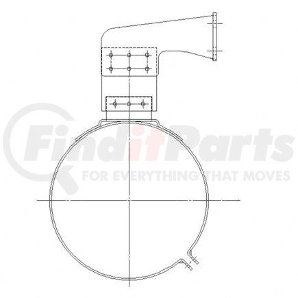 A04-16895-000 by FREIGHTLINER - Exhaust Muffler