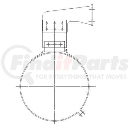 A04-16895-001 by FREIGHTLINER - Exhaust Muffler Mount
