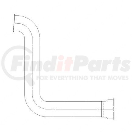 A04-17652-001 by FREIGHTLINER - PIPE ASSY-EXH.ENG OUT.