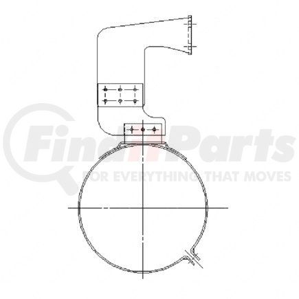 A04-17823-001 by FREIGHTLINER - Exhaust Muffler Bracket