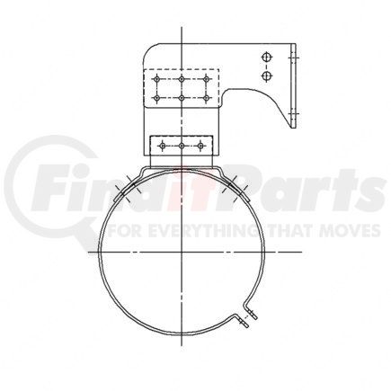 A04-17937-000 by FREIGHTLINER - Exhaust Muffler Bracket