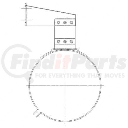 A04-17998-001 by FREIGHTLINER - Exhaust Muffler Bracket