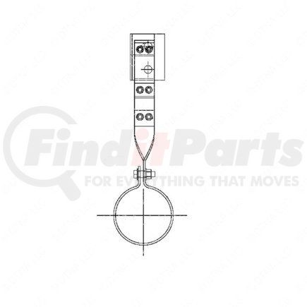 A04-18881-000 by FREIGHTLINER - Exhaust Muffler Hanger