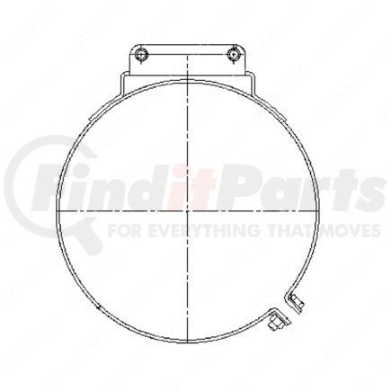 A04-23011-000 by FREIGHTLINER - Exhaust Muffler Bracket