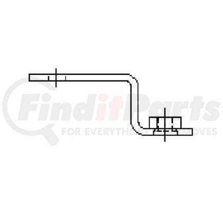 A04-24310-001 by FREIGHTLINER - Floor Pan Heat Shield Bracket