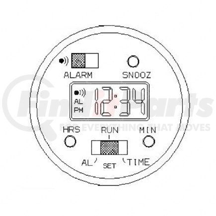 A06-19468-001 by FREIGHTLINER - Clock