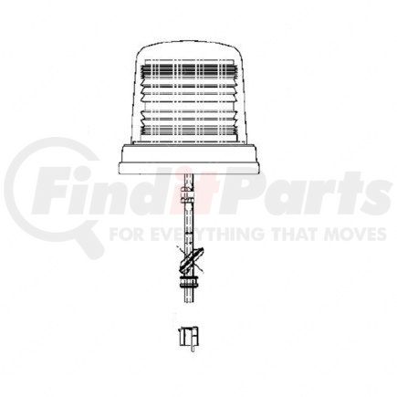 A06-22008-021 by FREIGHTLINER - Strobe Light