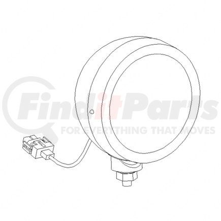 A06-33445-001 by FREIGHTLINER - Interior Spot Light Assembly