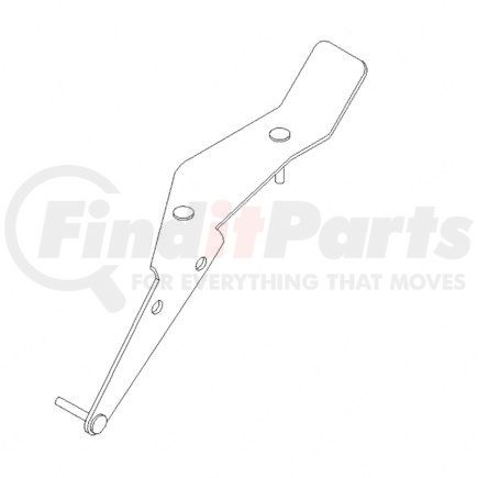 A06-45317-001 by FREIGHTLINER - Alternator Cable Support Bracket - Front